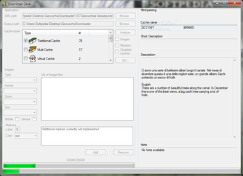 Geocache Downloader screenshot 2