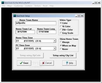 GeoClock screenshot