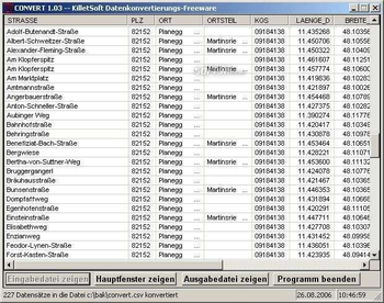 Geodaten German Streets screenshot 3