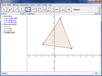 GeoGebra screenshot