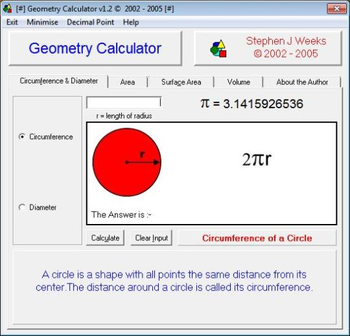 Geometry Calculator screenshot