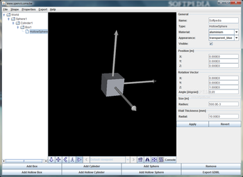 Geometry Definition Tool for SPENVIS screenshot
