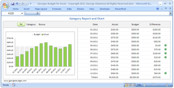 Georges Budget for Excel screenshot 3