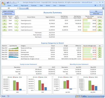 Georges Budget for Excel screenshot 5