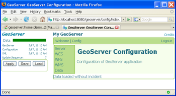GeoServer screenshot