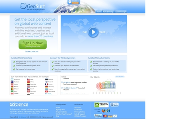 GeoSurf for Internet Explorer screenshot