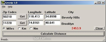 Geozip screenshot 2
