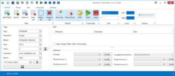 GermaniX Transcoder screenshot 9
