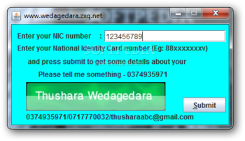 Get details from NIC screenshot