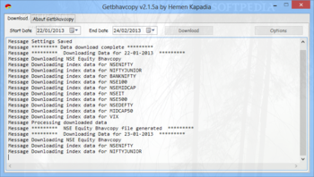 Getbhavcopy screenshot