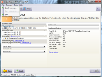 GetDataBack for NTFS screenshot 2