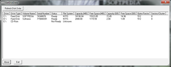 GetDiskData screenshot