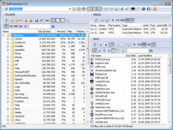 GetFoldersize Portable screenshot