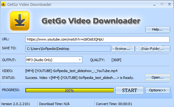 GetGo Video Downloader (formerly GetGo YouTube Downloader) screenshot