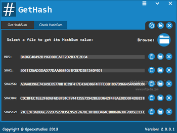 GetHash screenshot