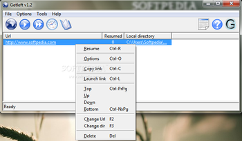 Getleft screenshot 2