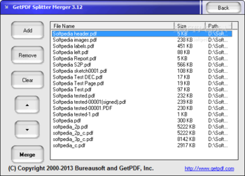 GetPDF Splitter Merger screenshot 2