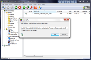 GetRight screenshot 2
