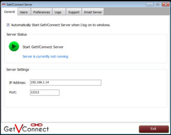GetVConnect Server Software screenshot 2