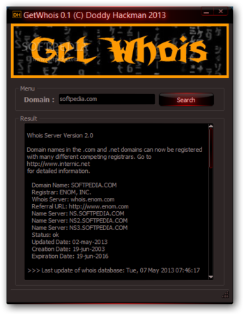 GetWhois screenshot