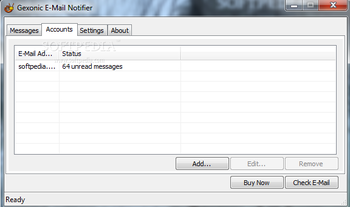 Gexonic E-Mail Notifier screenshot 2