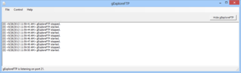 gExploreFTP screenshot