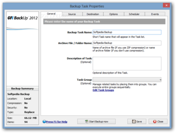 GFI Backup screenshot 3