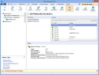 GFI LanGuard (formerly LANguard Network Security Scanner) screenshot 3