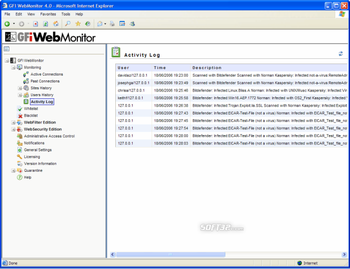 GFI WebMonitor for ISA Server screenshot 2