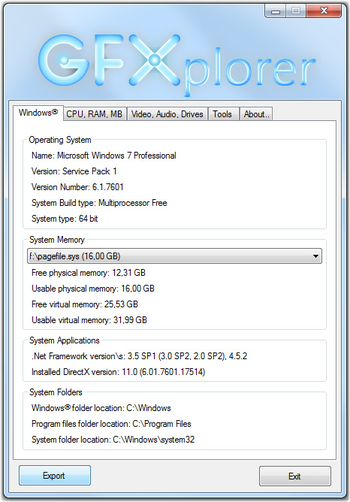 GFXplorer Portable screenshot 4