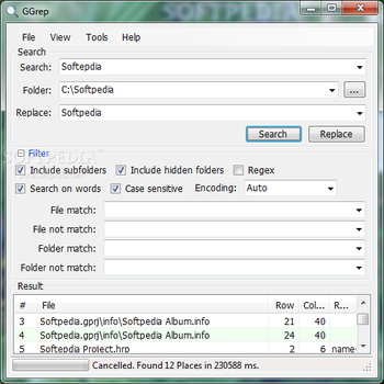 GGrep screenshot