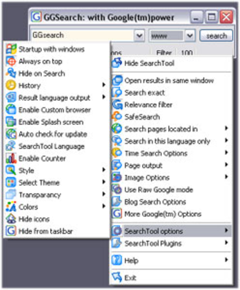 GGSearch: The search tool with GoogleÃƒÂ¢?Ã‚Â¢ power! screenshot 3
