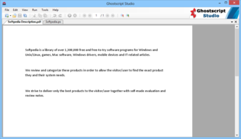 Ghostscript Studio screenshot