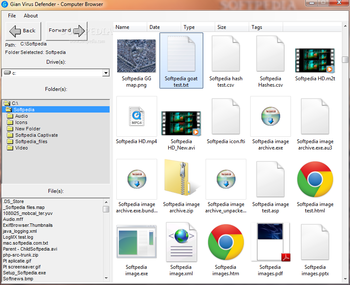 Gian Virus Defender - Computer Browser screenshot