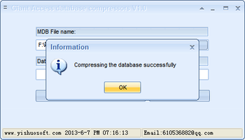 Giant Access File Compress screenshot