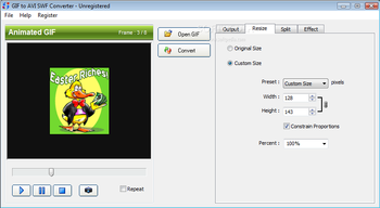 GIF to AVI SWF Converter screenshot 2