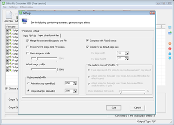 Gif to Flv Converter 3000 screenshot 2