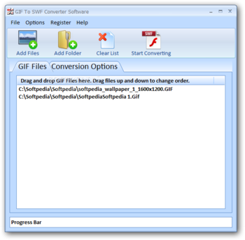 GIF To SWF Converter Software screenshot