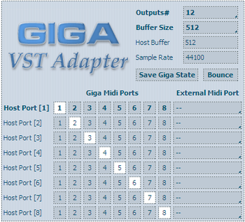 Giga VST Adapter screenshot