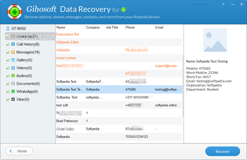Gihosoft Android Data Recovery screenshot 3