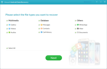 Gihosoft Free Android Data Recovery screenshot