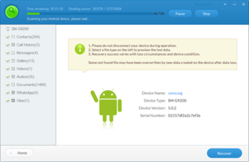 Gihosoft Free Android Data Recovery screenshot 3