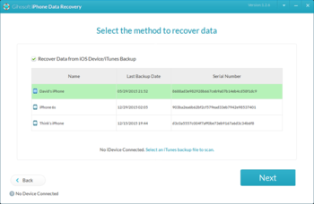 Gihosoft iPhone Data Recovery Free screenshot 5