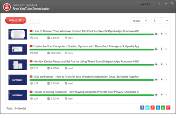 Gihosoft TubeGet screenshot 3