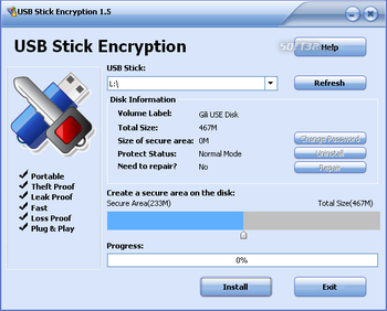 Gili USB Stick Encryption screenshot 2