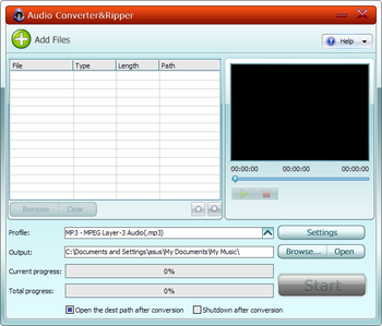 GiliSoft Audio Converter Ripper screenshot
