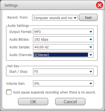 GiliSoft Audio Recorder Pro screenshot