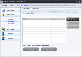 GiliSoft File Lock screenshot