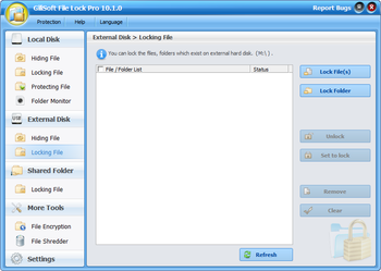 GiliSoft File Lock screenshot 2