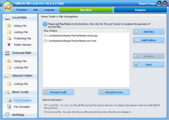 GiliSoft File Lock Pro screenshot 5